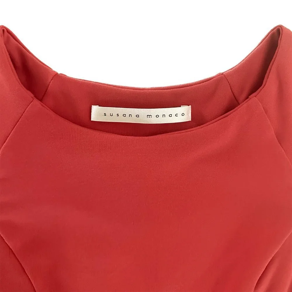 SUSANA MONACO Sleeveless Poppy Fit & Flare Pleated Dress - Women's Size Small - Picture 3 of 6